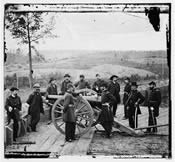 civil war troops and cannon