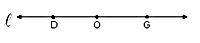Straight angle D O G
