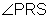 The measure of angle P R S