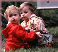 small children playing